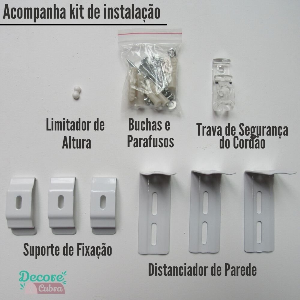 Persiana Pronta Rolo Zebra Semi Blackout 120L x 220A Dourada - Fácil Instalação - 8