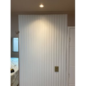 Painel Ripado Versátil: 01 unid. 270x110cm larg. Talatto Painéis Branco TX