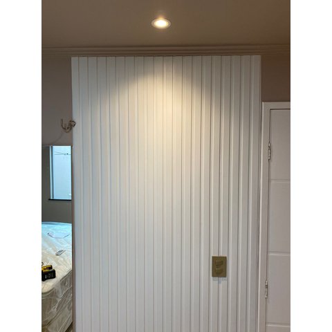 Painel Ripado Versátil: 01 unid. 270x110cm larg. Talatto Painéis Branco TX