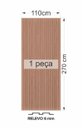 Ver mais imagens de Painel Ripado Versátil: 01 unid. 270x110cm larg. Talatto Painéis Branco TX
