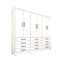 Ver imagem 3 de Guarda-Roupa Casal com Pés 6 Portas 12 Gavetas Atlanta Tcil Móveis