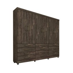 Guarda-Roupa Casal com Pés 6 Portas 12 Gavetas Atlanta Tcil Móveis - 3 Guarda-Roupa Casal com Pés 6 Portas 12 Gavetas Atlanta Tcil Móveis - 3