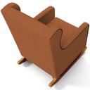Ver imagem 7 de Poltrona de Amamentação com Balanço Mavie L02 Bouclê Terracota - Lyam Decor