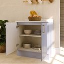 Ver imagem 2 de Balcão Planejado 2 Portas 80cm com Tampo Marselha CabeCasa MadeiraOriginals Azul/Sereno