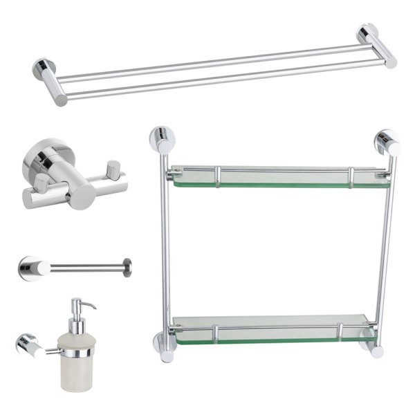 Kit Acessório De Banheiro Linha ZEN Completo 5pçs Premium - 1