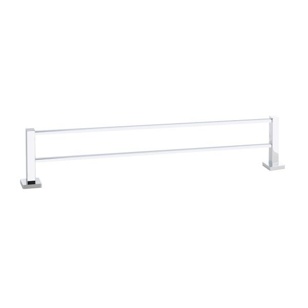 Kit Toalheiro Cabide Simples e Porta Toalha Duplo 60cm Luxo - 4
