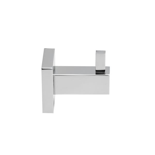 Kit Toalheiro Cabide Simples e Porta Toalha Duplo 60cm Luxo - 3