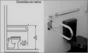 Ver imagem 3 de Alça Barra de Apoio para Vaso Sanitário Articulada Inox 304