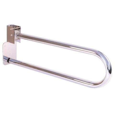 Alça Barra de Apoio para Vaso Sanitário Articulada Inox 304