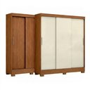 Ver imagem 5 de Guarda-Roupa Casal Atenas Yescasa Bege/Cinamomo/Off White