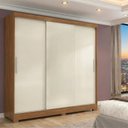 Ver imagem 1 de Guarda-Roupa Casal Atenas Yescasa Bege/Cinamomo/Off White
