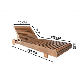 Kit 3 Espreguiçadeira Allegra Madeira Maciça Piscina Lazer Nogueira Proteção Uv - 2