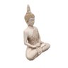 Estatueta Buda Hindu Médio Cor Branco Envelhecido - 2