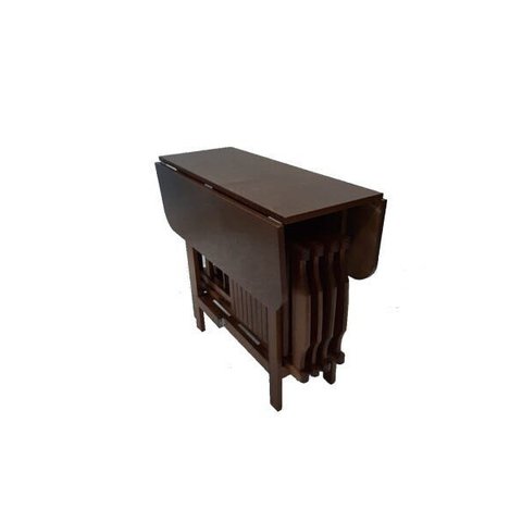 Conjunto Prático xangai Mesa e 4 Cadeiras Dobrável Bar Cozinha