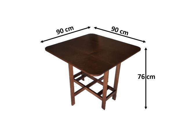 Conjunto Prático xangai Mesa e 4 Cadeiras Dobrável Bar Cozinha - 7