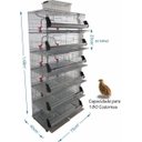 Ver imagem 1 de Bateria de 12 Gaiolas para Codorna