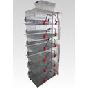 Ver imagem 4 de Bateria de 12 Gaiolas para Codorna