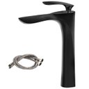 Ver imagem 2 de Torneira Alta Banheiro Misturador Preta Fosco Moderna Luxo