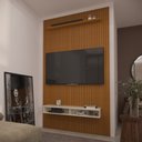 Ver imagem 4 de Painel Ripado Impressão 3d para Tv até 55 Polegadas Print com Nicho 135cm