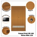 Ver imagem 2 de Painel Ripado Impressão 3d para Tv até 55 Polegadas Print com Nicho 135cm