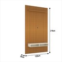 Ver imagem 3 de Painel Ripado Impressão 3d para Tv até 55 Polegadas Print com Nicho 135cm