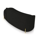 Ver mais imagens de Sofá 3 Lugares Orgânico 180cm Pé Dourado Morgan Suede Preto D03 - D’Rossi