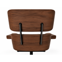 Ver imagem 3 de Poltrona Charles Eames com Puff - Couro Marrom Telha 215 - Imbuia