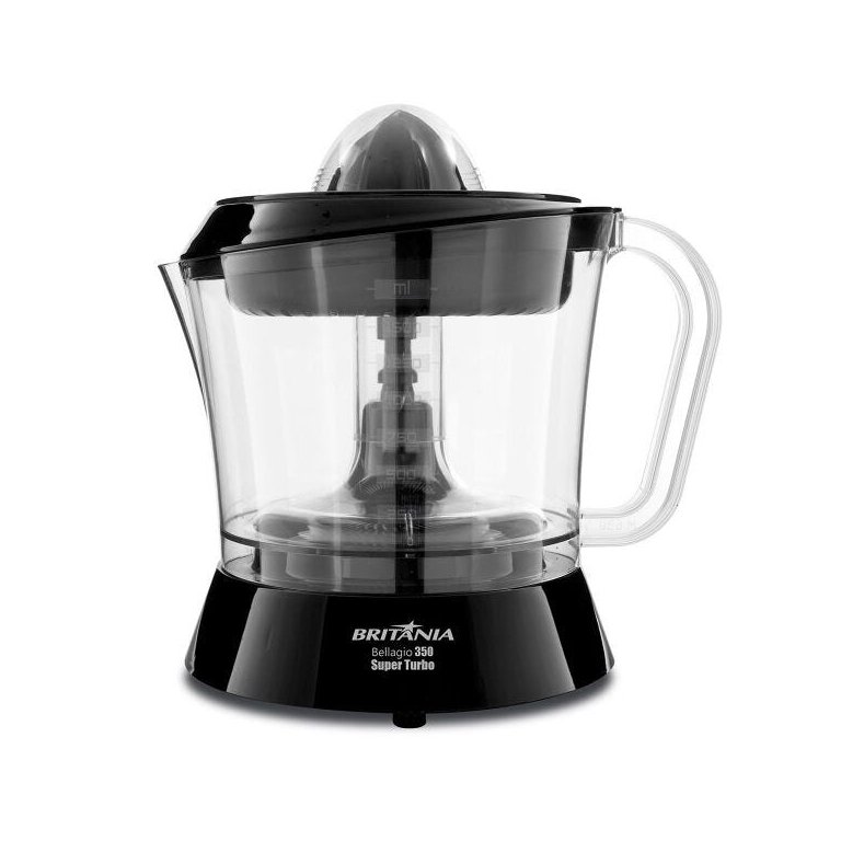 Espremedor de Frutas Britânia Bellagio 350 Turbo Preto 220V