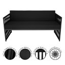 Ver imagem 2 de Conjunto para Área Externa de Corda Náutica - 02 Poltrona Namoradeira Mesa de Centro Santiago