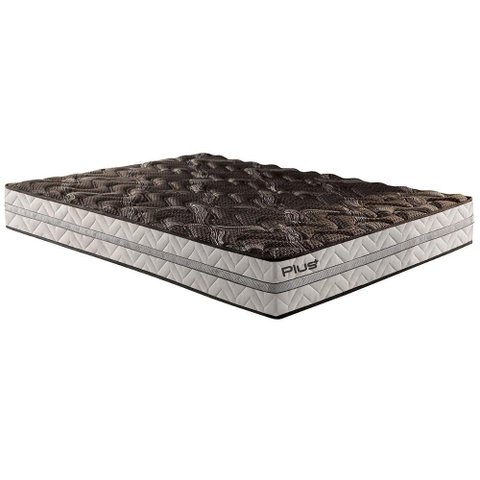Colchão Casal Espuma D33 Pasquale Plus Euro Pillow Black (138x188x20) - Paropas