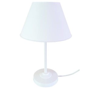 Abajur Infantil Slim Menina Ou Menino Luminária para Quarto de Bebê - Cor Branco