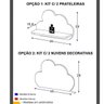 Conjunto 2 Prateleiras Nuvens Multimóveis - 3