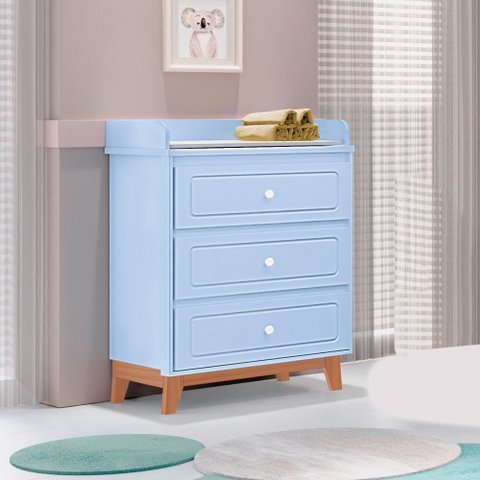 Comoda Infantil Trocador Natan Tuboarte 100% em Mdf