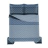 Kit Colcha King Karsten 180 Fios Percal Algodao Oslo Azul - 2
