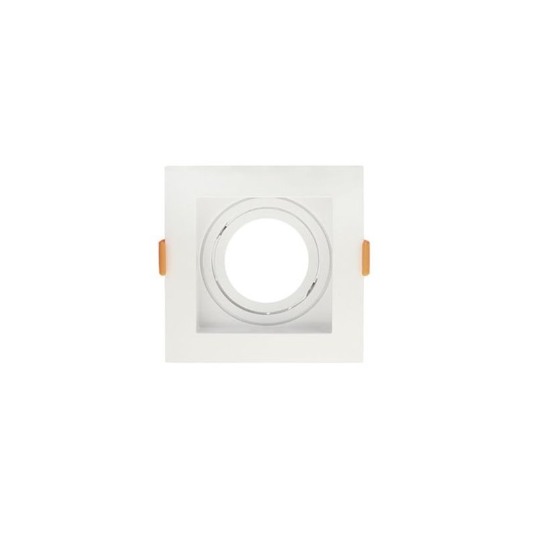 Spot de Embutir Recuado Taschibra Conecta para Lâmpada Mr16 Quadrado Branco