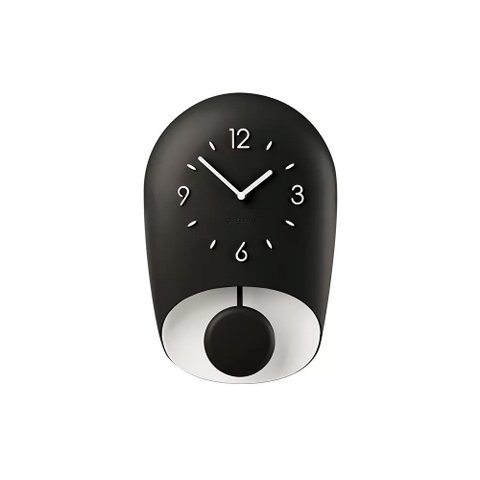 Relógio de Parede com Pendulo Bell 22x8xh 33 Cm - - Carvão - Guzzini