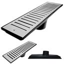 Ver imagem 1 de Ralo Abre Fecha Externo 14 Cm X 49,5 Cm Coletor Saída Central para Baixo 100mm