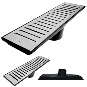 Ralo Abre Fecha Externo 14 Cm X 49,5 Cm Coletor Saída Central para Baixo 100mm