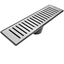 Ver imagem 2 de Ralo Abre Fecha Externo 14 Cm X 49,5 Cm Coletor Saída Central para Baixo 100mm