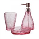 Ver imagem 4 de Kit Lavabo Banheiro, Saboneteira Liquida, Saboneteira, Porta Escovas Rosa