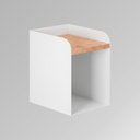 Ver imagem 2 de Mesa de Cabeceira Aérea 20cm em Aço Nicho Decorativo Parede Quarto Linha Home Morphi Design Branca