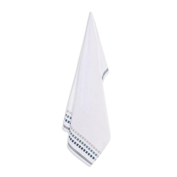 Toalha de Banho Karsten Fio Cardado Calera Branco/ Turquesa - 2