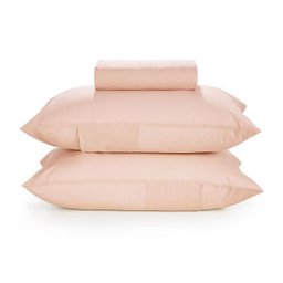 Lençol com Elástico Queen Karsten 150 Fios 100% Algodão com Fronha Nuance Rosa Chá - 1