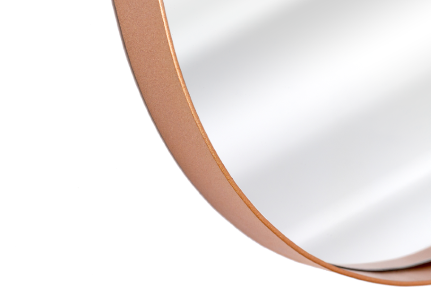 Espelho Oval com Moldura em Metal 115 x 50cm - Cores - Bronze - 3