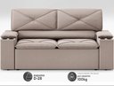 Ver imagem 4 de Sofá com Porta Copos Retrátil e Reclinável Pop 1,54m Velosuede Bege - Netsofas