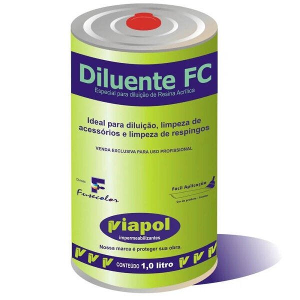 Diluente Para Resina Fusecolor FC 900ml Incolor - 1