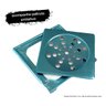 10x Grelhas + 10x Porta Grelhas Quadrados 10x10 Inox GPQ1010 - 5