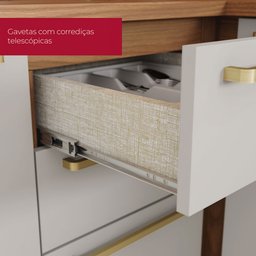 Cozinha Completa Requinte 11 Portas 2 Gavetas Nature/areia Hp - Henn - 5