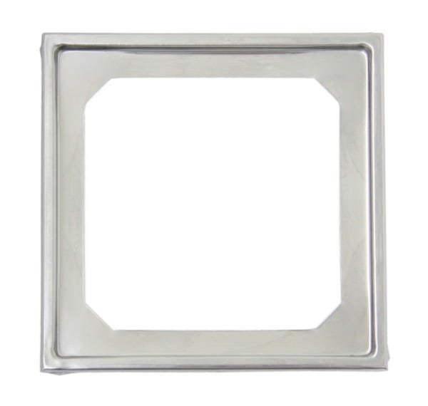 2x Porta Grelhas Caixilho Quadrado 15x15cm Ralo Inox PQ1502 - 1