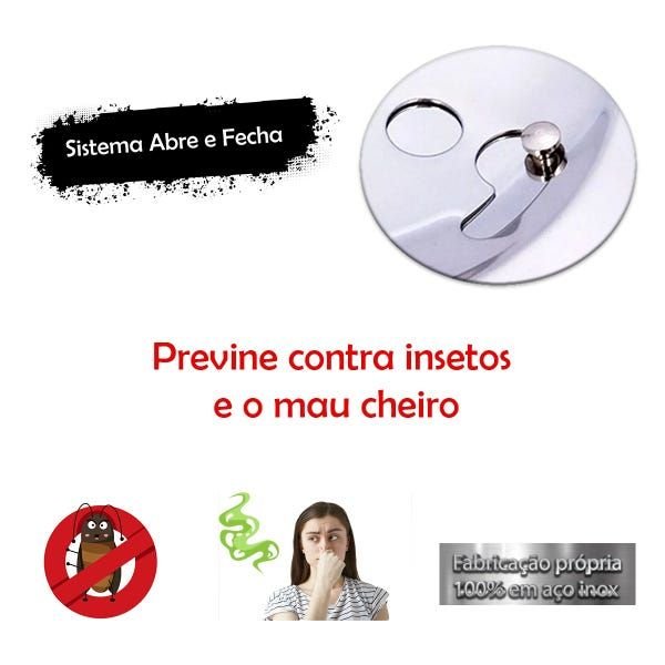 5x Grelhas Quadradas 15x15cm para Ralo Inox Anti Odor Gq1505 - 6